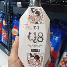 Q8- sữa tắm T4 sạch lông mềm mượt,khử mùi ,thơm lâu - 200ml